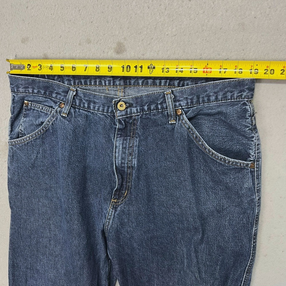 Vintage Y2K Polo Jeans Co Ralph Lauren Mens Carpenter 38x34 Blue Distressed - Picture 10 of 13